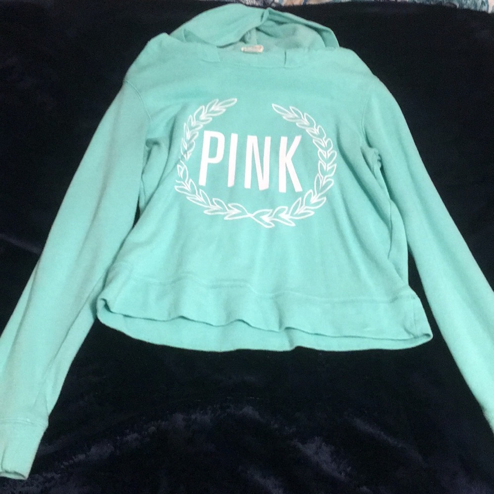 pink hoodie